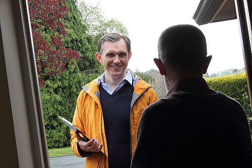 Rob Wilson canvassing for votes