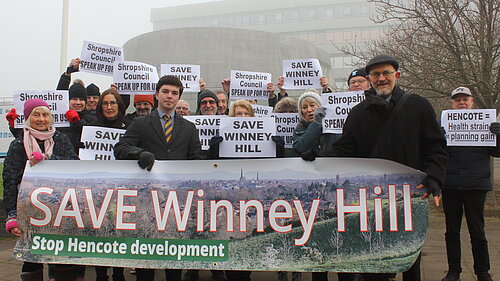 Alex Wagner, Ben Jephcott and Winney Hill Campaigners